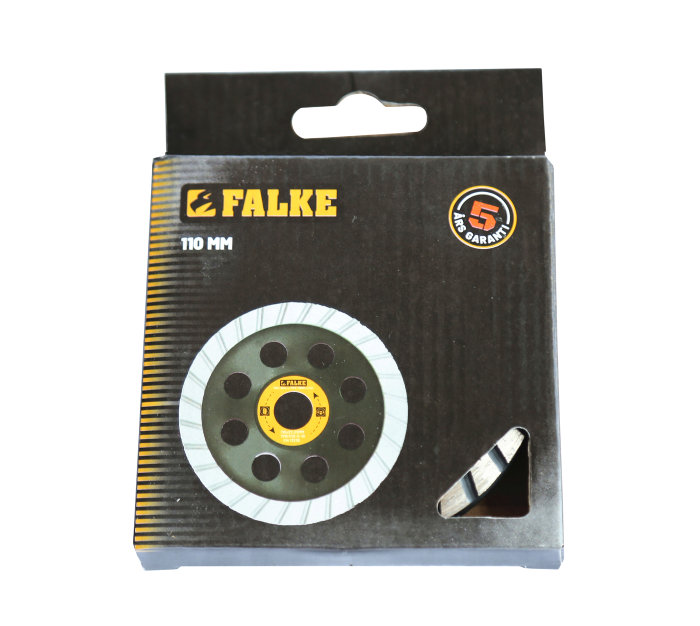 Falke diamantslipeskive 110 mm for stein og betong